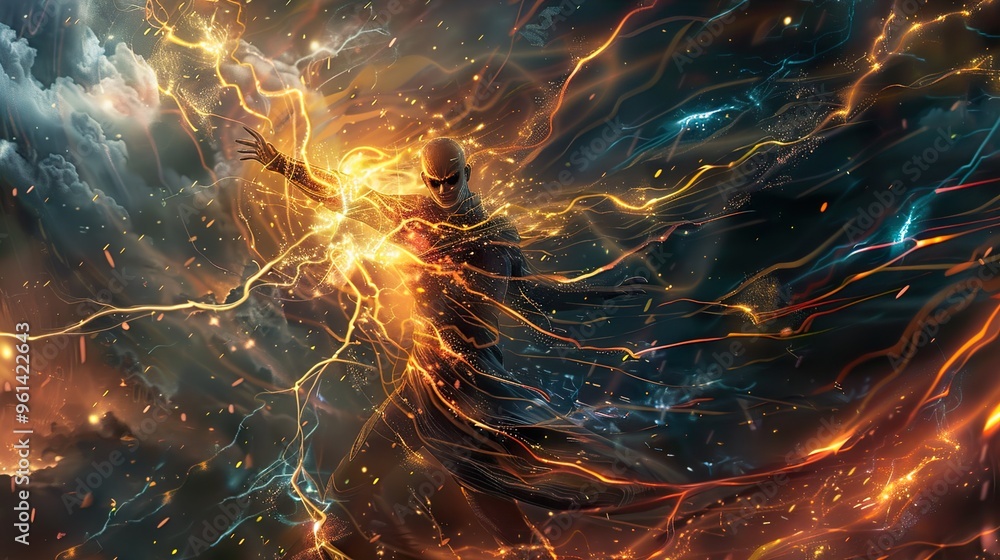Abstract Energy and Light: A Mystical Digital Artwork Abstract Energy and Light: A Mystical Digital Artwork