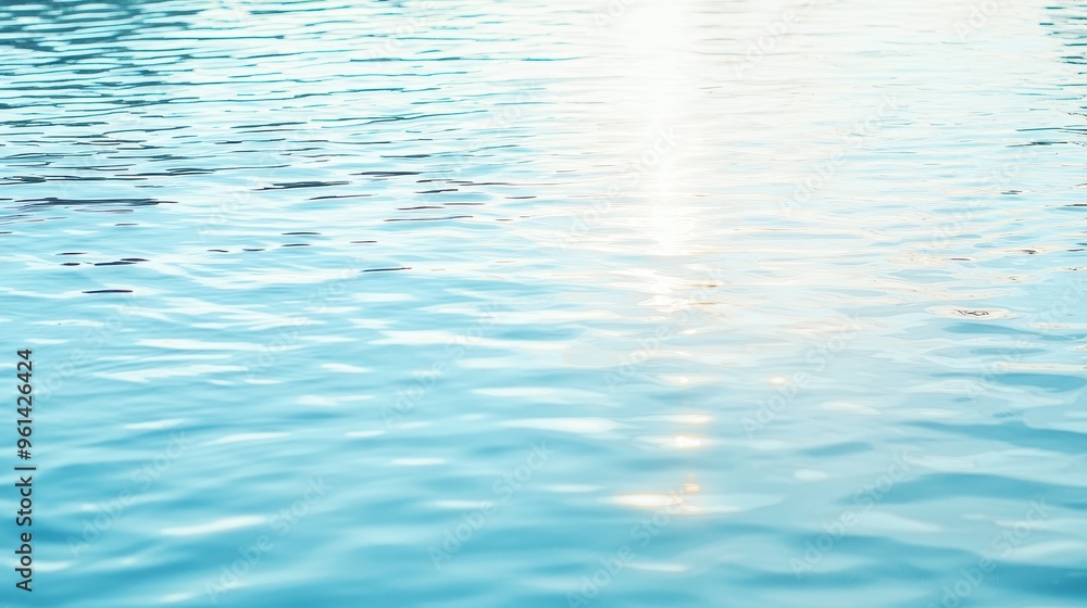Naklejka premium Blue Water Ripples Texture Background