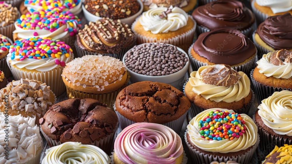 A detailed view of a school bake sale flyer or poster, featuring images of baked goods with a clean background and lots of copy space for sale information and event details. A detailed view of a school bake sale flyer or poster, featuring images of baked goods with a clean background and lots of copy space for sale information and event details.