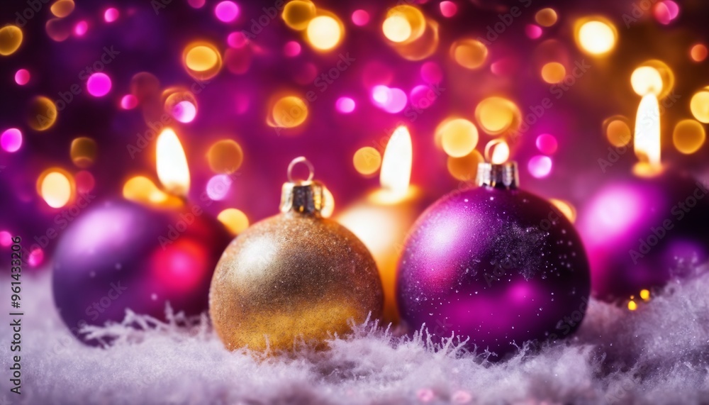 festive abstract background with decorations for celebrating the new year, winter fairy tale festive abstract background with decorations for celebrating the new year, winter fairy tale