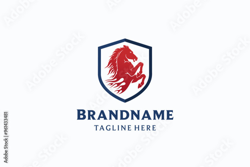 red flame horse logo