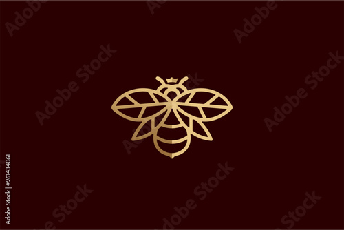 bee logo vector