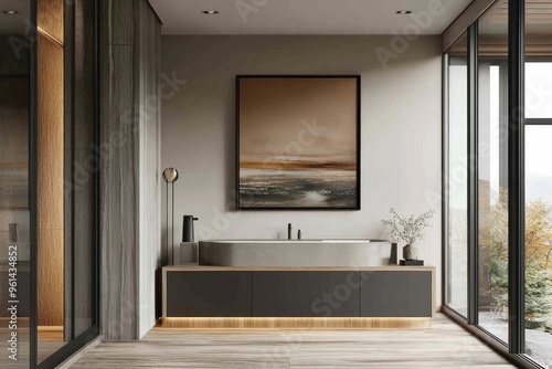 Wallpaper Mural Minimalist Bathroom Design with  Natural Light Torontodigital.ca