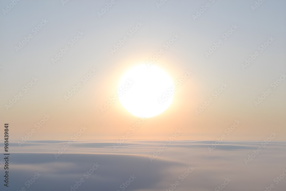 Bright Sun Isolated on White Background Bright Sun Isolated on White Background