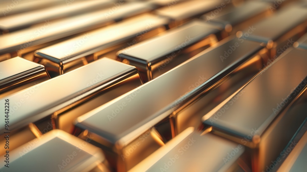 Metallic Growth Bars, dynamic upward trends in a sleek metallic design, representing industrial success, ideal for promotional messaging and branding opportunities. Metallic Growth Bars, dynamic upward trends in a sleek metallic design, representing industrial success, ideal for promotional messaging and branding opportunities.