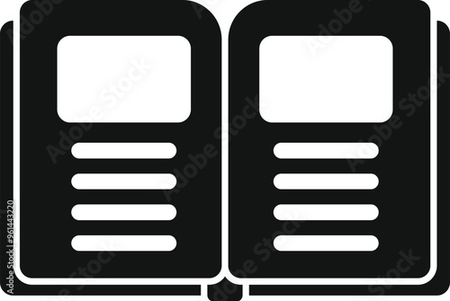 Simple icon representing an opened book, suggesting studying for an exam or following a syllabus