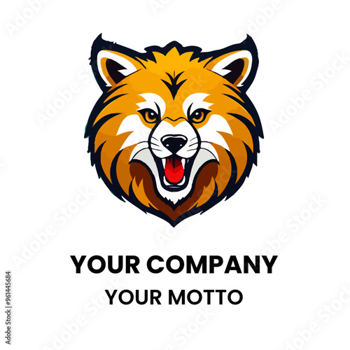 Powerful and energetic bear logo design, perfect for branding your company with strength and charisma