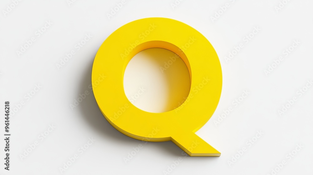 Yellow, 3D letter Yellow, 3D letter