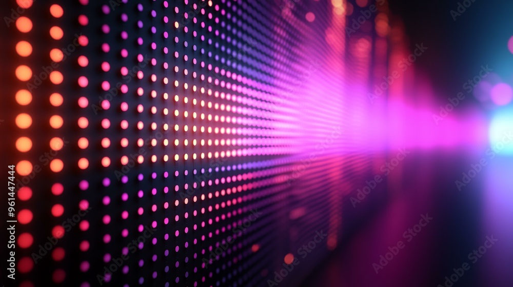 a colorful wall with a lot of dots on it's side a colorful wall with a lot of dots on it's side