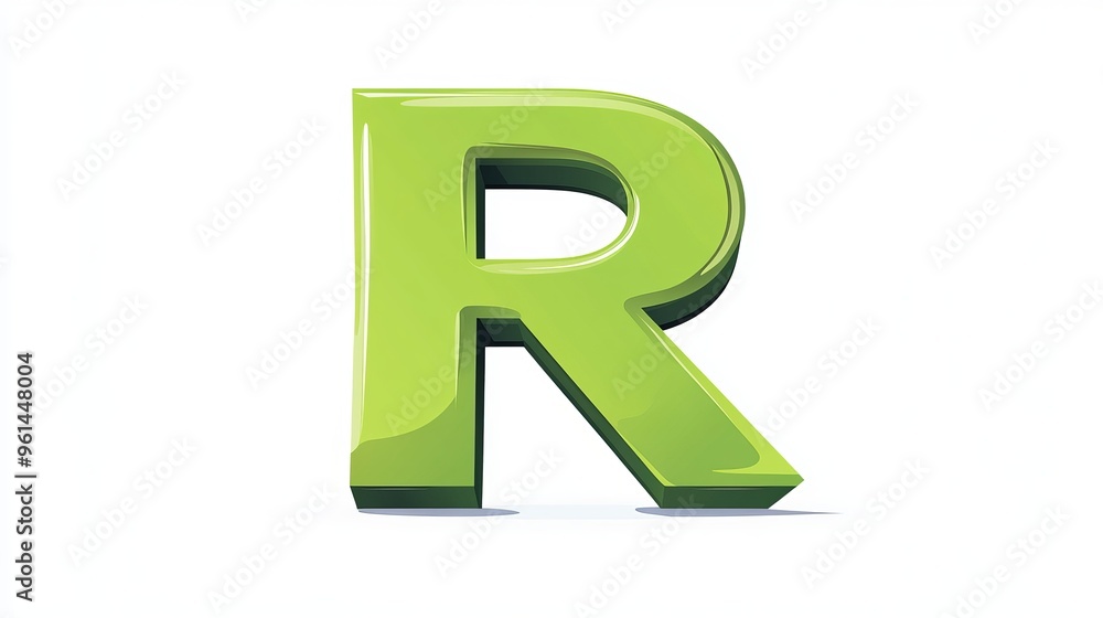 A separate volumetric letter A separate volumetric letter