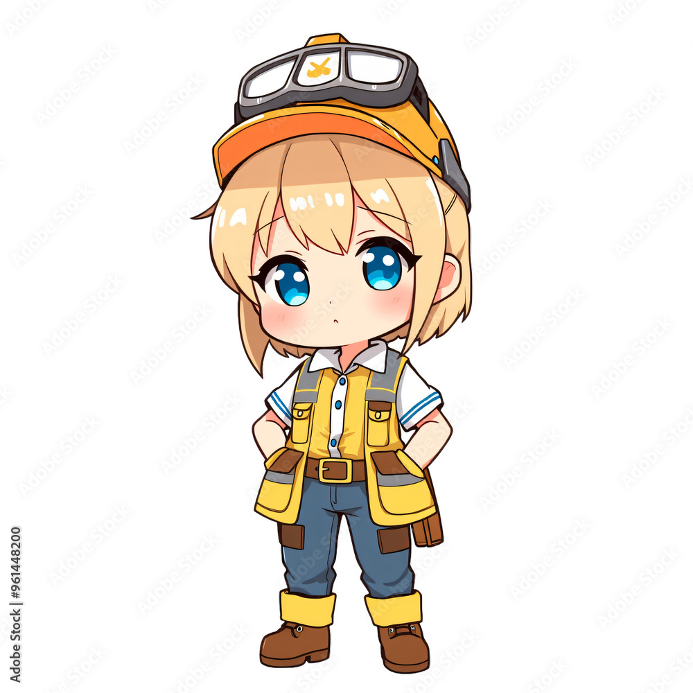 Cute chibi anime transparent white background Cute chibi anime transparent white background