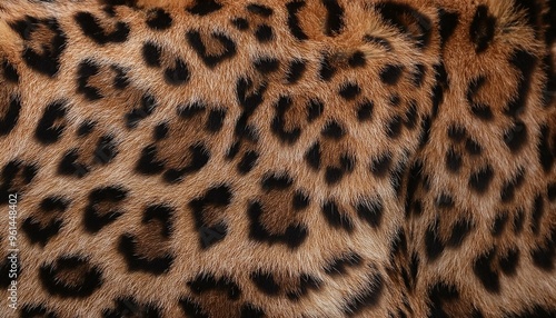 Leopard fur texture skin seamless pattern background