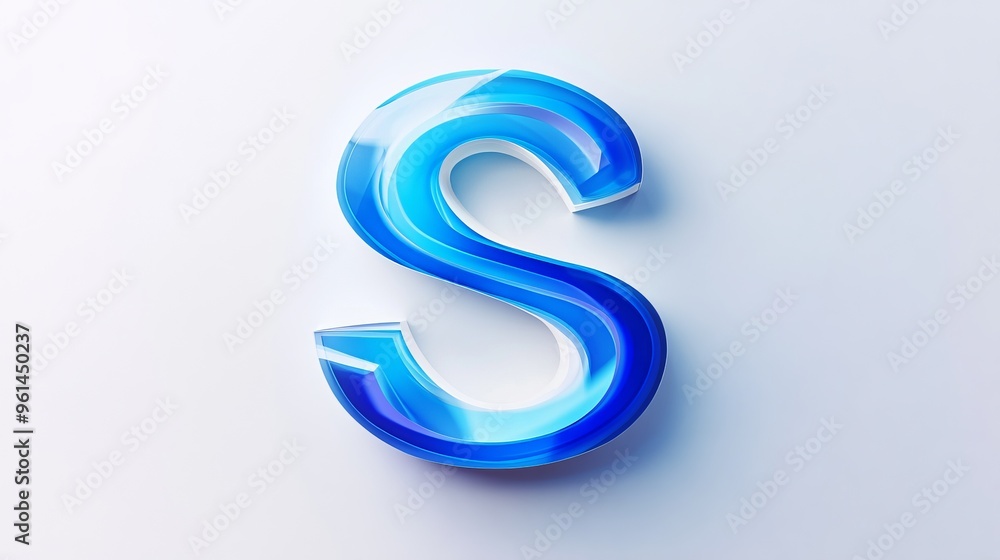 A separate volumetric letter A separate volumetric letter
