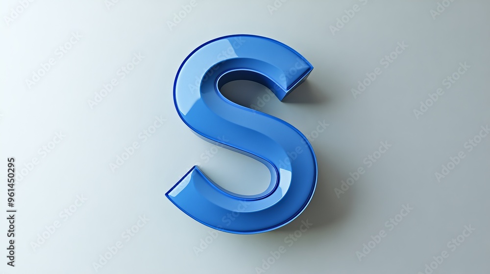 A separate volumetric letter A separate volumetric letter