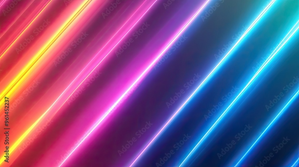 Vibrant beams of colorful light creating a stunning backdrop with sleek, modern aesthetic for creative projects. Vibrant beams of colorful light creating a stunning backdrop with sleek, modern aesthetic for creative projects.