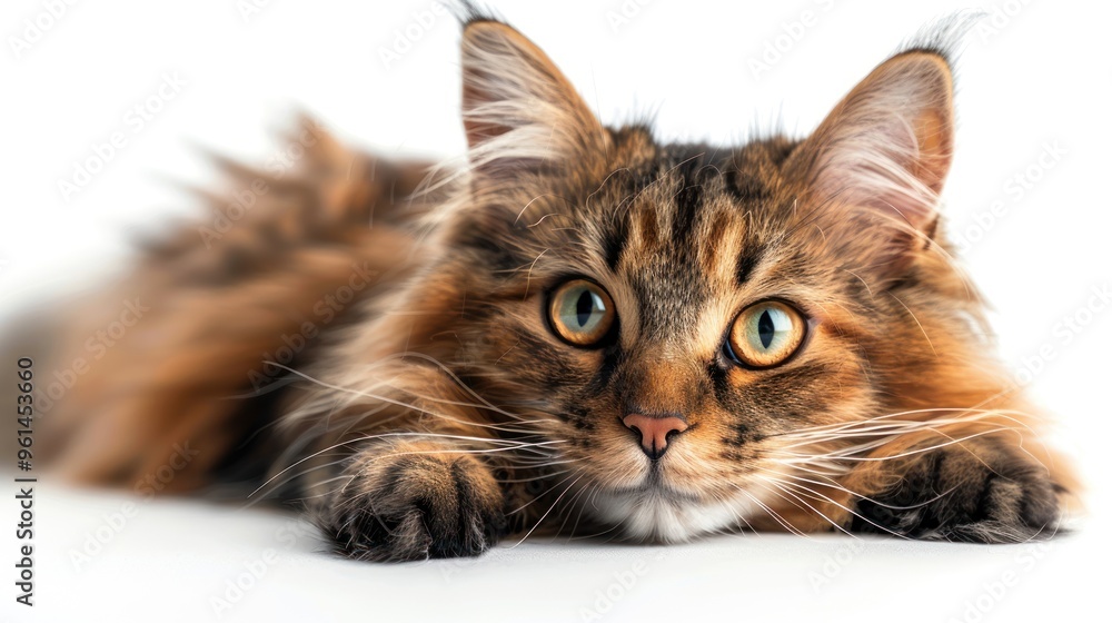 Close-up Portrait of a Maine Coon Cat Close-up Portrait of a Maine Coon Cat
