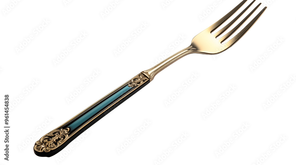 classic realistic dinner fork, studio view, isolated on transparent background. classic realistic dinner fork, studio view, isolated on transparent background.