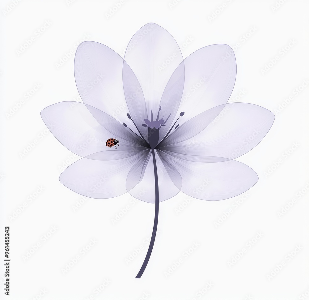 This image shows the tulip in x-ray, isolated on white This image shows the tulip in x-ray, isolated on white