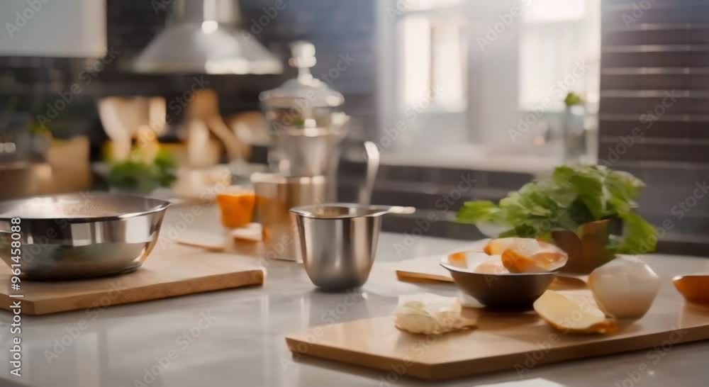 custom made wallpaper toronto digitalA smart kitchen providing cooking instructions.