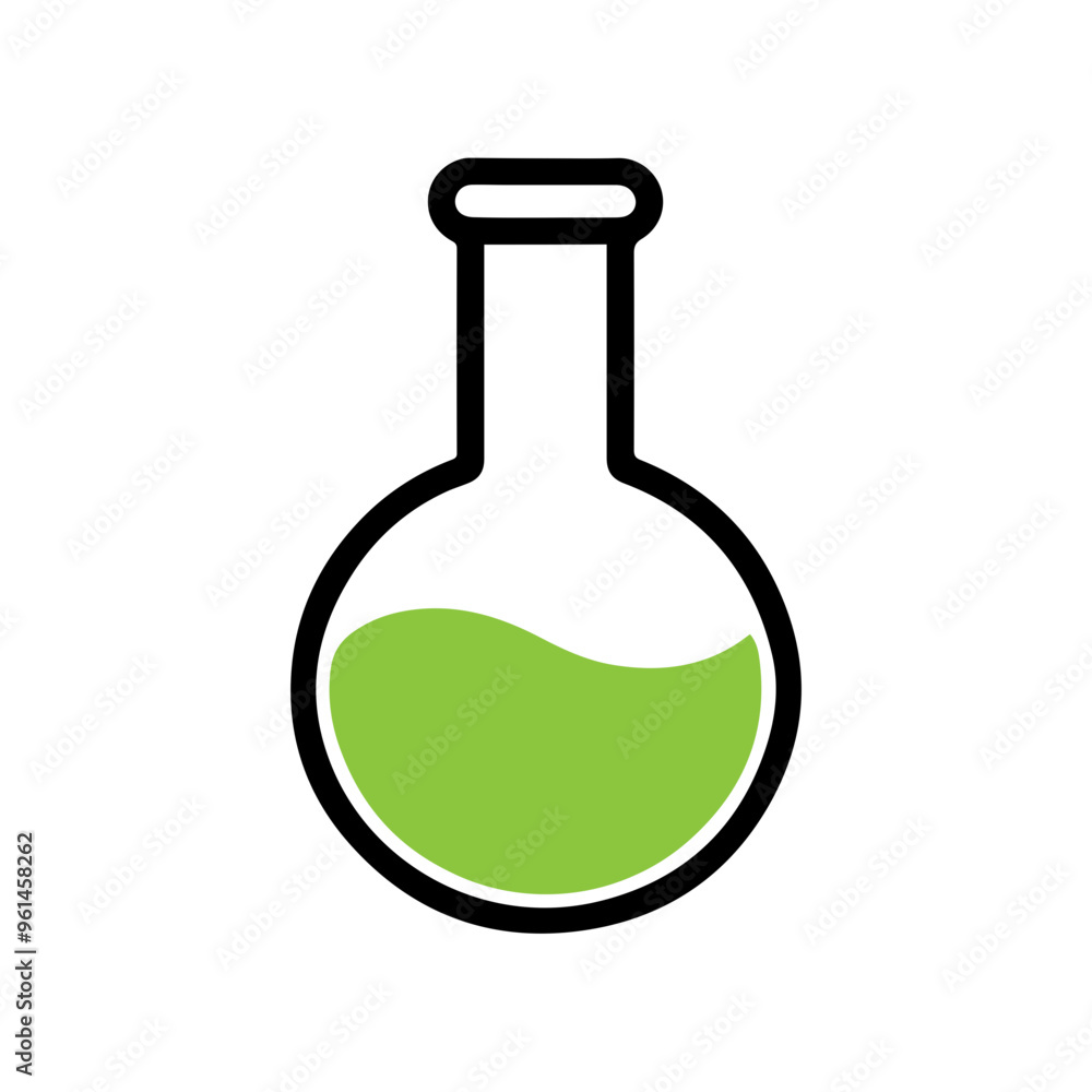 Vector laboratory flask icon Vector laboratory flask icon