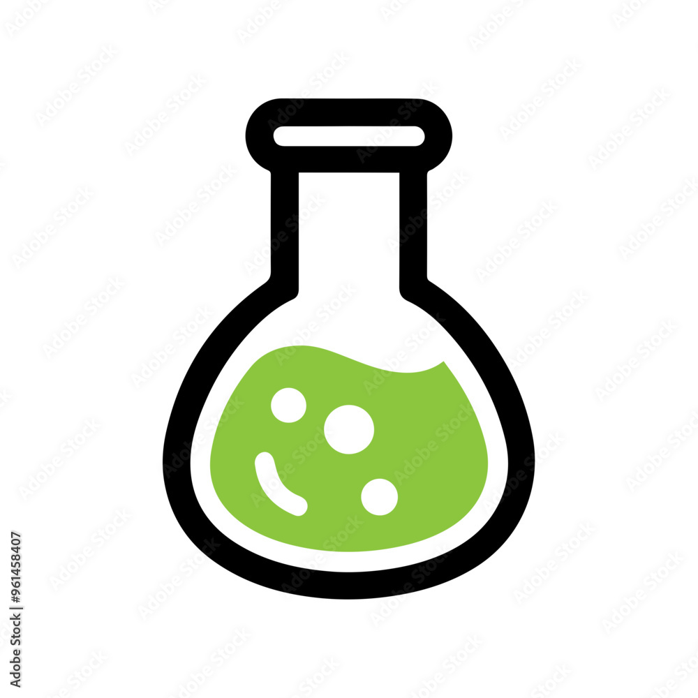 Vector laboratory flask icon Vector laboratory flask icon
