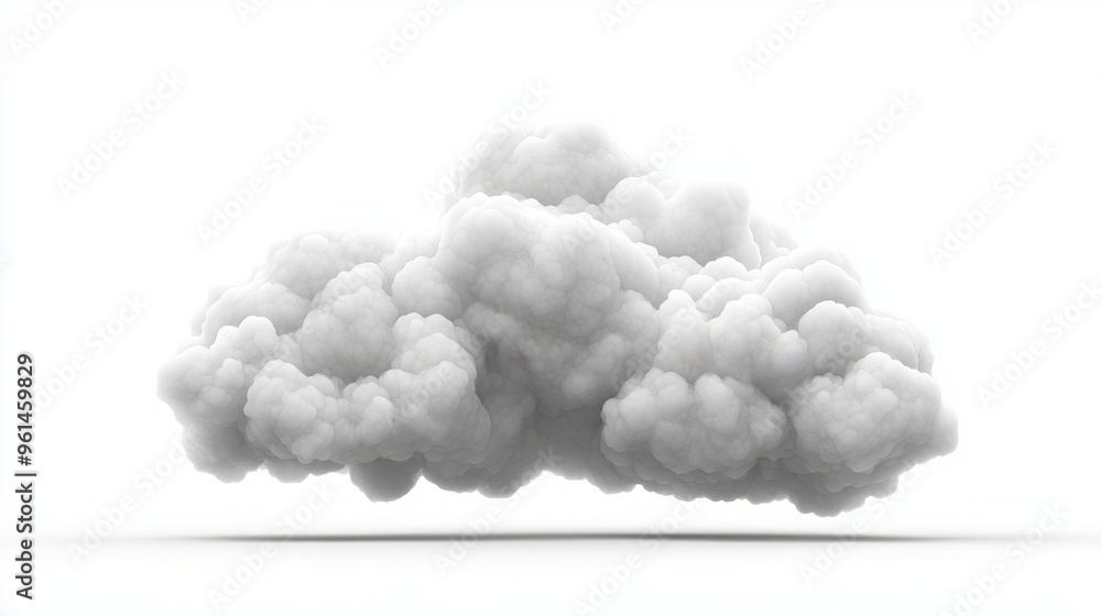 Cloud Symbol in Light Gray on White Background - Minimalistic Design for Graphic Projects Cloud Symbol in Light Gray on White Background - Minimalistic Design for Graphic Projects