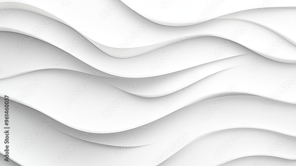 Elegant white abstract waves create a minimalist and modern background, perfect for design, art, or architecture projects. Elegant white abstract waves create a minimalist and modern background, perfect for design, art, or architecture projects.