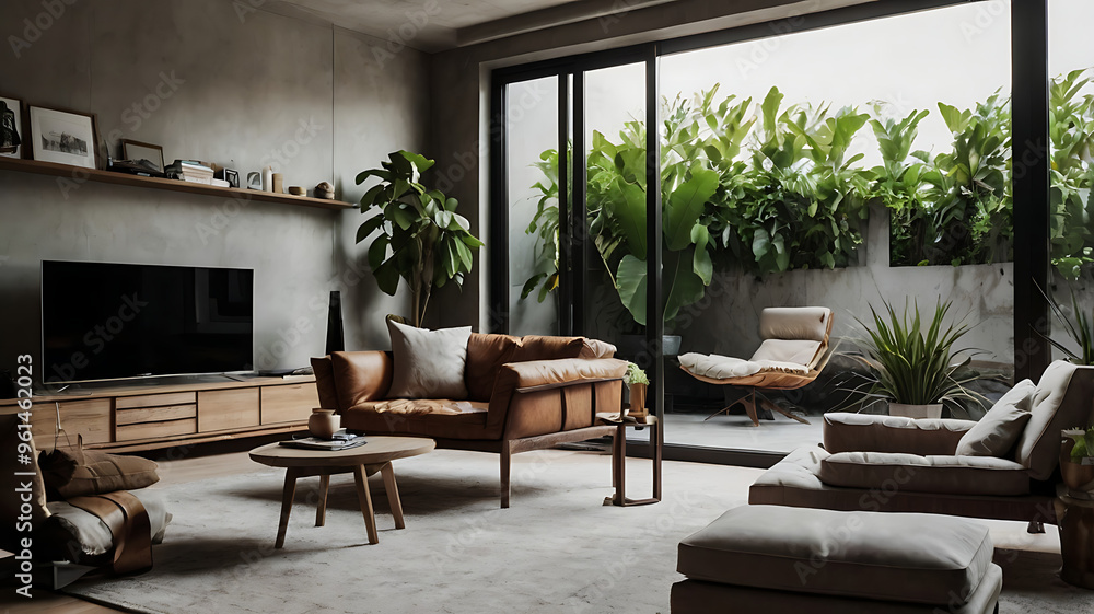 Fototapeta premium living room with a view