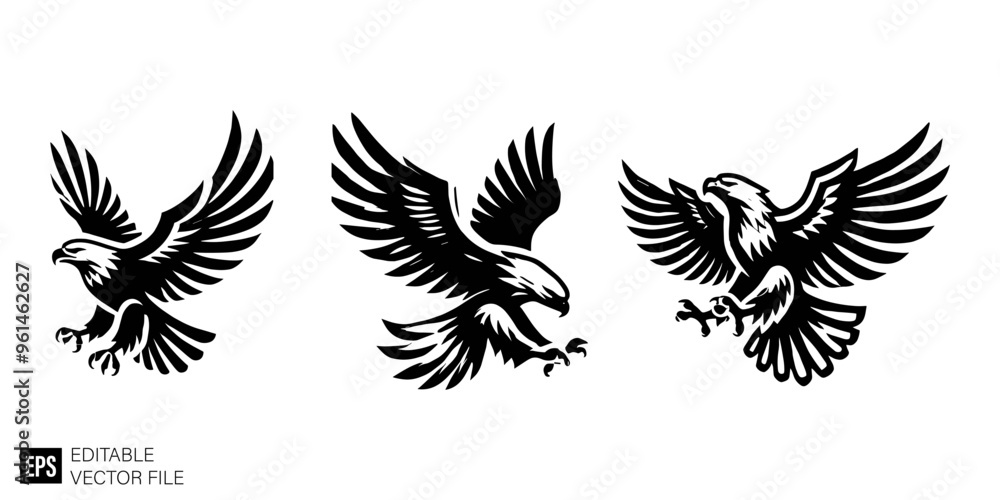 eagle illustration graphic design black and white vector clip art silhouette eagle illustration graphic design black and white vector clip art silhouette