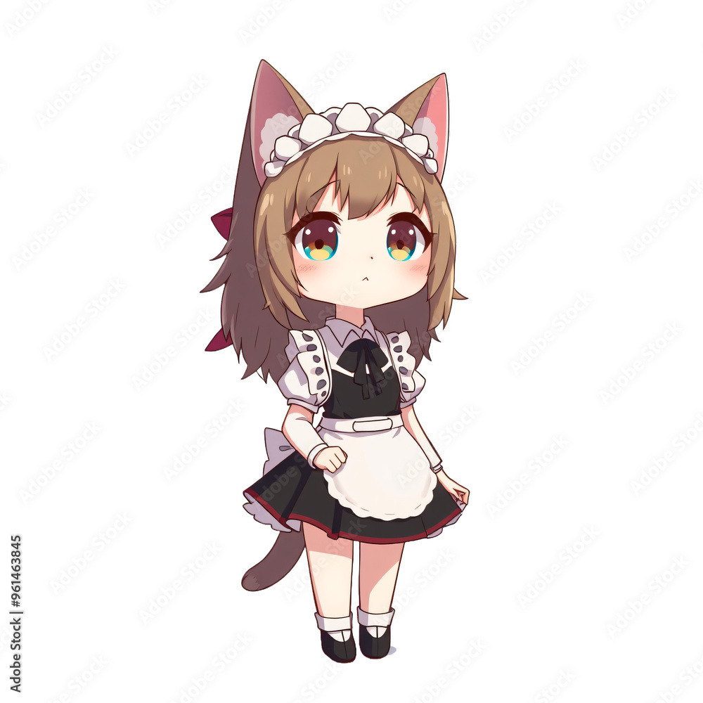 Cute chibi anime transparent white background Cute chibi anime transparent white background