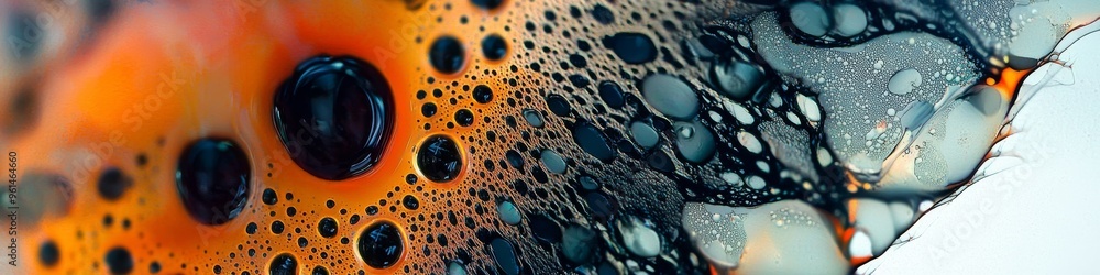 ferrofluid on a microscope slide ferrofluid on a microscope slide
