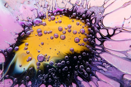 ferrofluid on a microscope slide photo