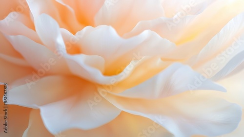 Soft Peach Rose Petals Macro Photography Abstract Background