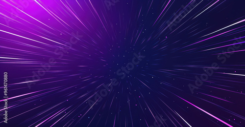 Abstract background showing the concept of speed in outer space with stars. High quality photo
