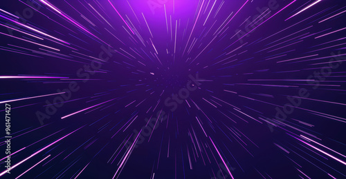 Abstract background with speed lines rushing toward central vanishing point, creating sense of motion and perspective. High quality photo