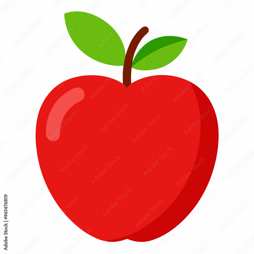 Apple vector design on a white background Apple vector design on a white background