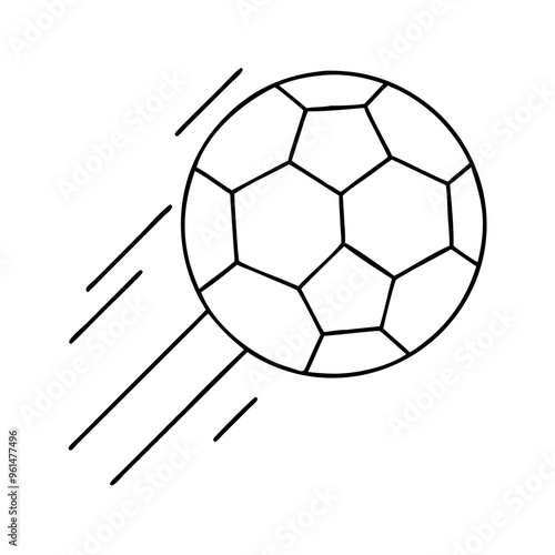 Fast-Moving Football (Soccer) Ball  Icon