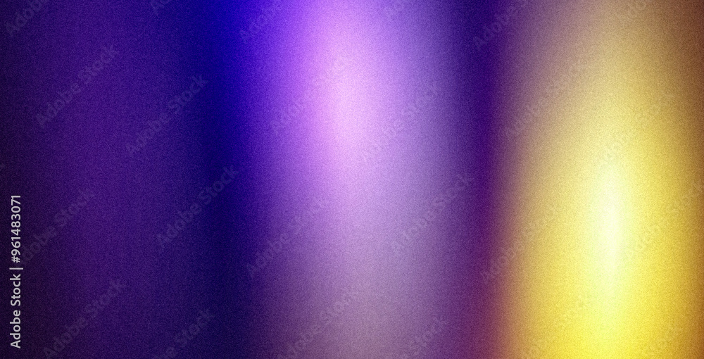 Fototapeta premium Abstract glowing orange blue purple grainy gradient texture background summer poster and banner. Glowing noise texture gradient effect web banner or poster. Neon texture grainy gradient.