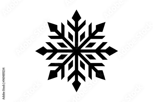 Snowflake variations icon collection. Snowflakes white ice crystal on white background. Winter symbol. Christmas logo sign.
