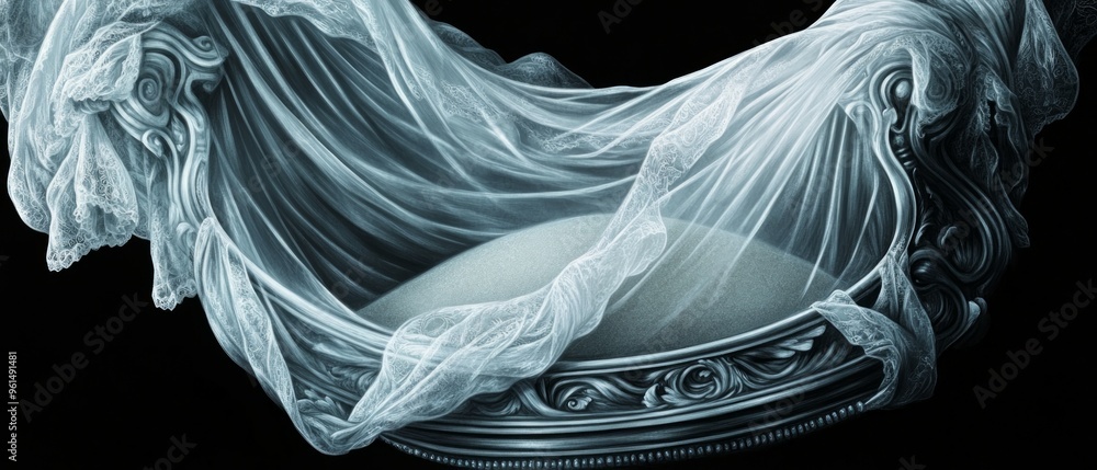 Fototapeta premium Time Veil, Hourglass