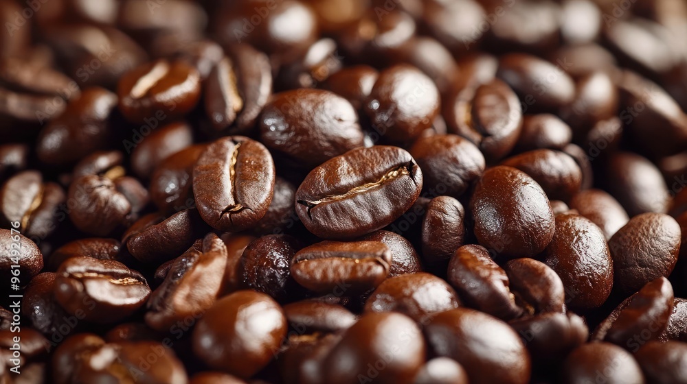 Fototapeta premium Close-up Image of Roasted Coffee Beans