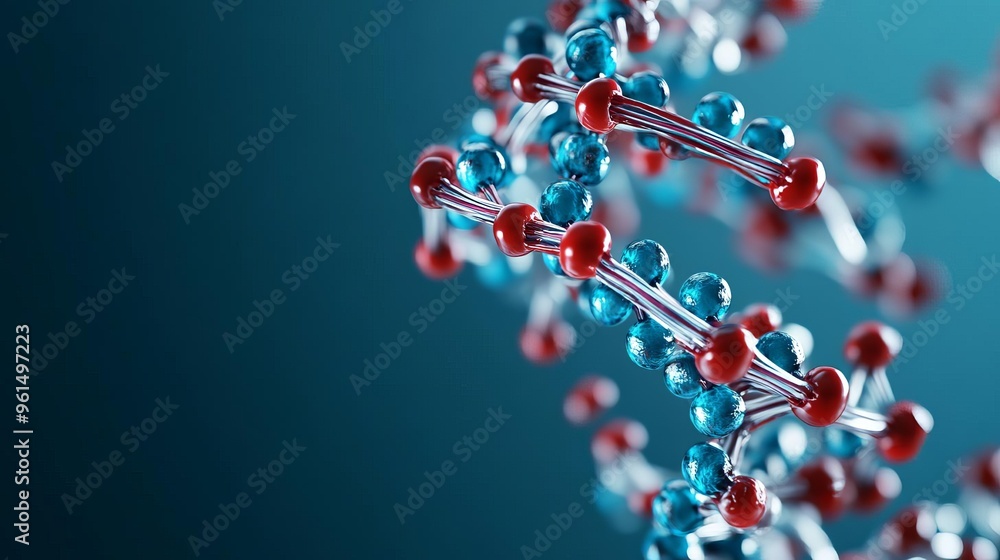 Actin filament polymerization, dynamic structure changes in muscle, cellular function, 3D illustration Actin filament polymerization, dynamic structure changes in muscle, cellular function, 3D illustration