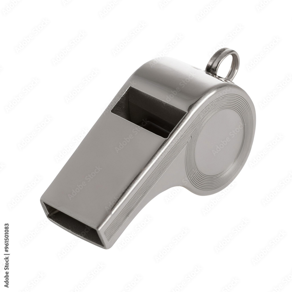 Plastic Whistle Isolated on White Background Plastic Whistle Isolated on White Background