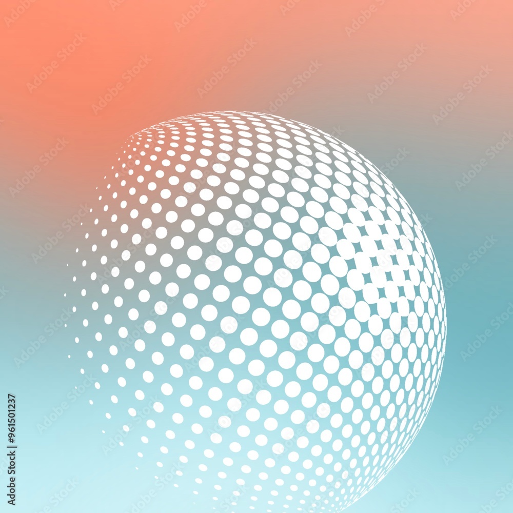 Colorful abstract background halftone style.Gradient graphic in spring light.