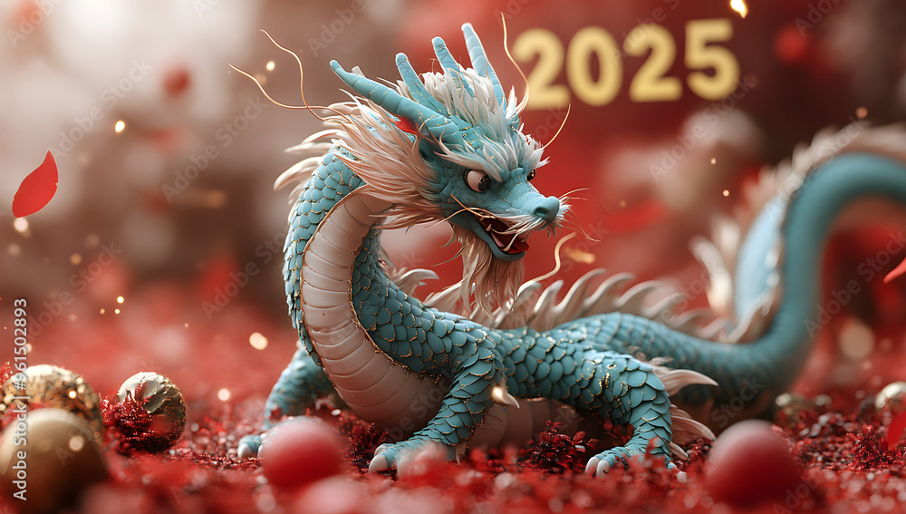“3D Green Dragon Hovering Over the Number 2025 on a Red Background”
“3D Green Dragon Hovering Over the Number 2025 on a Red Background”