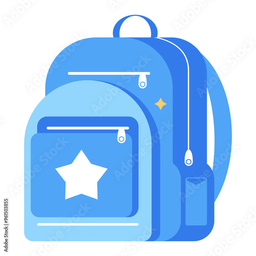2D and 3D Isometric School Bag Illustrations with Various Modern Designs - Vector Backpack for Creative Projects, Posters, Social Media, and Presentations