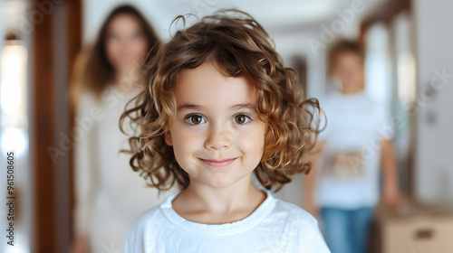 Happy Young Family With Cardboard Boxes New Hom