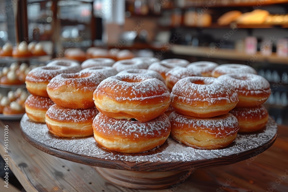 Poland: Paczki Round, deep-fried doughnuts filled with jam or custard, dusted with powdered sugar. Poland: Paczki Round, deep-fried doughnuts filled with jam or custard, dusted with powdered sugar.