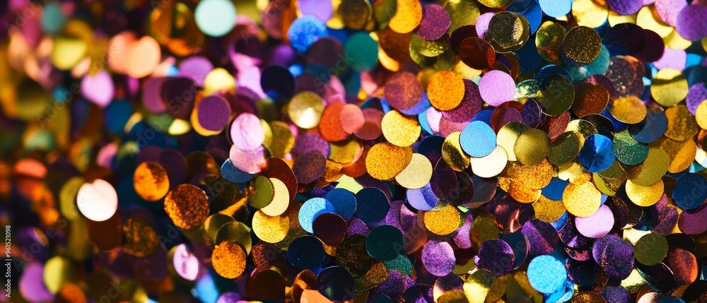 A colorful image of many small, glittery, multi-colored dots A colorful image of many small, glittery, multi-colored dots