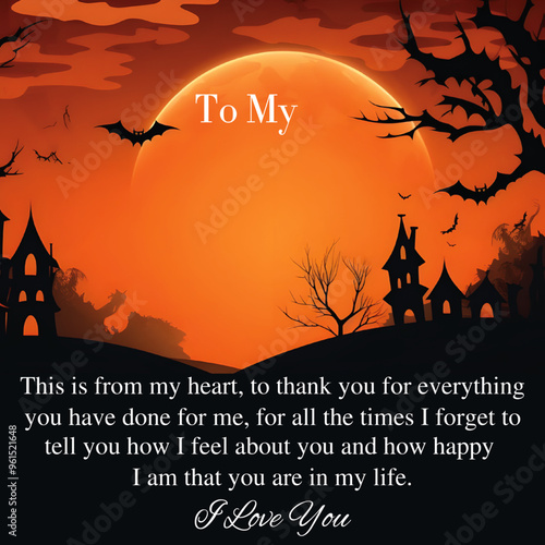 halloween message card design shineon